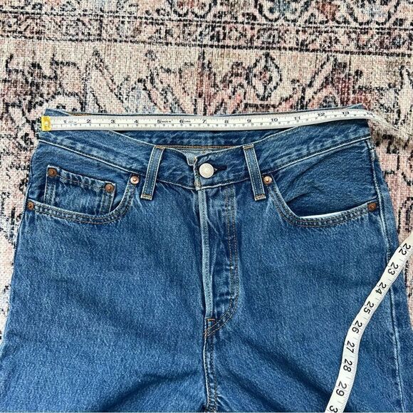 Levi's 501 Jeans Women's Jog My Memory Denim Joggers Size 27 Buttonfly High Rise - Picture 9 of 15